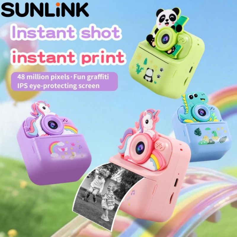 1pc 어린이용 즉석 카메라 비디오 사진 프린터 HD  - Photo Printer 리뷰 및 가격