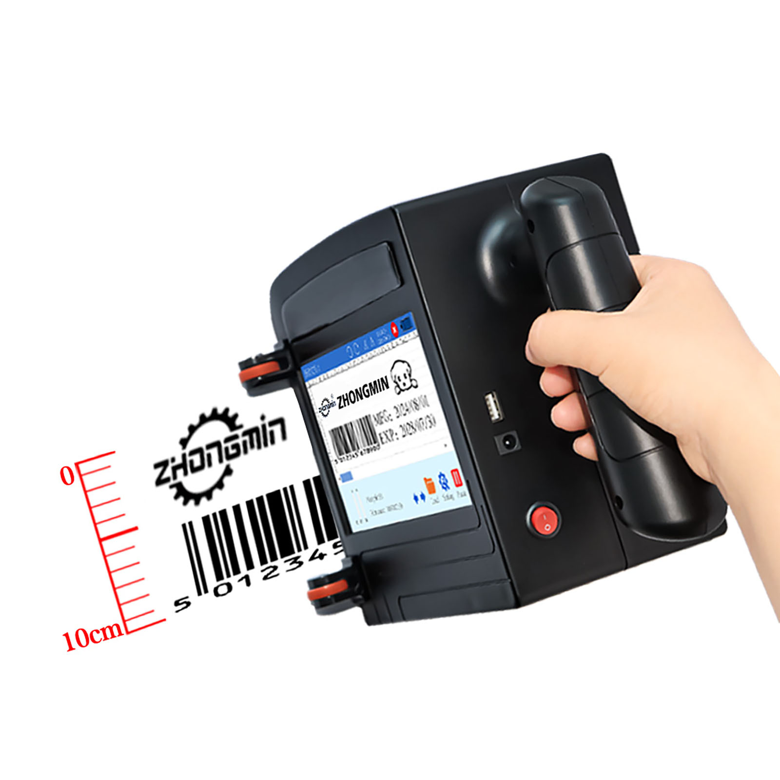 ZM-C100 10cm 휴대용 잉크젯 프린터, 600D - Barcode Printer 리뷰 및 가격