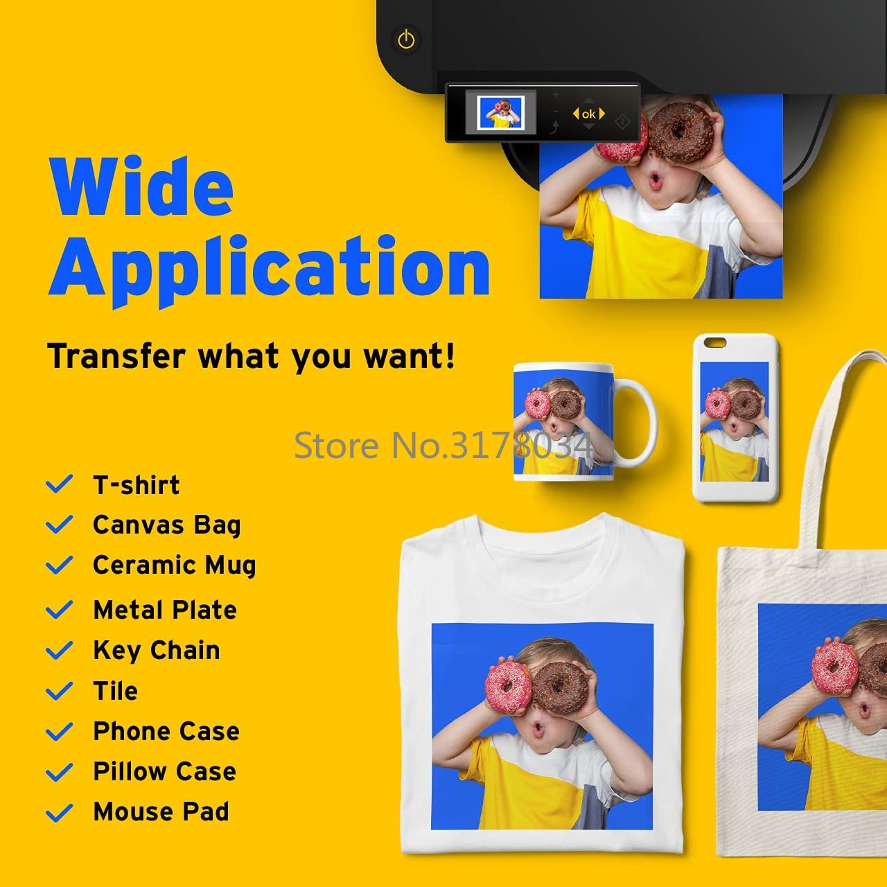 모든 잉크젯 프린터용 승화 용지 열 전달 티셔츠 머그잔 - Commercial Fabric Printing Machine 리뷰 및 가격