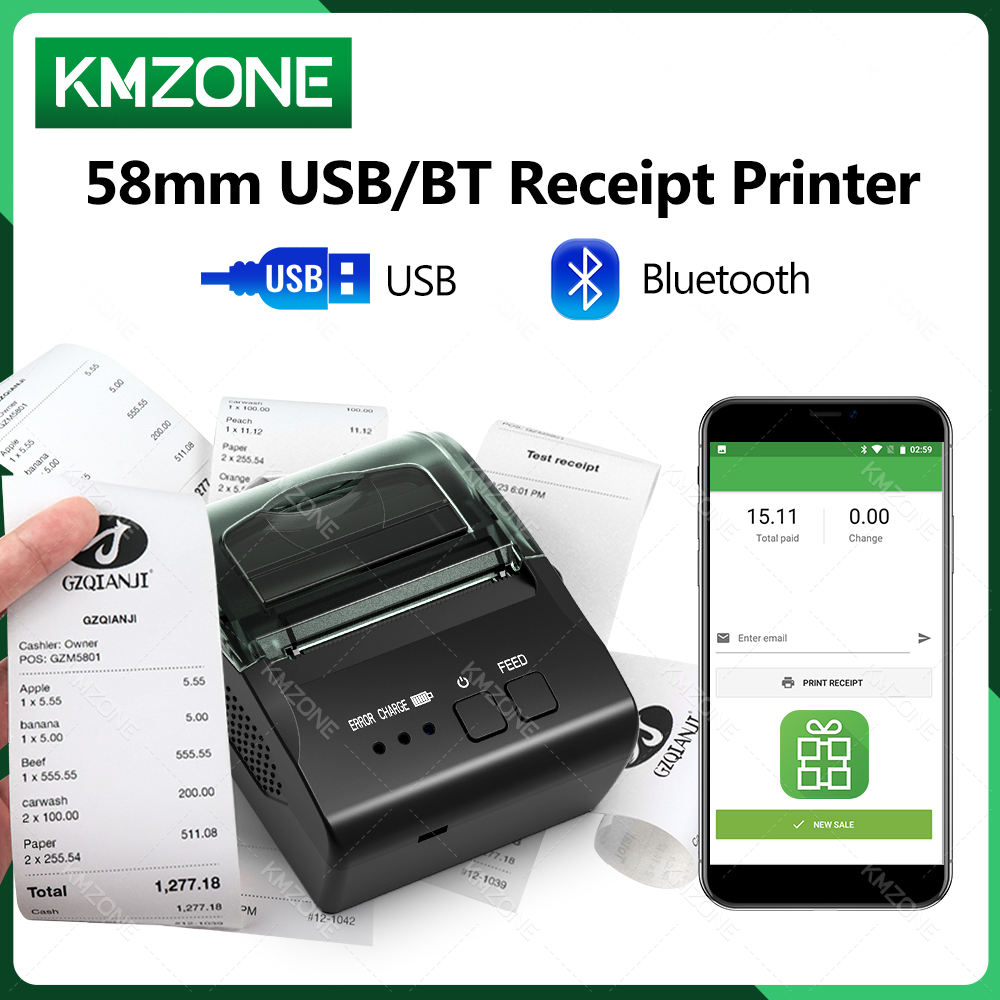 POS 영수증 모바일 미니 프린터, 무선 블루투스, 휴 - Commercial Book Printing Machines 리뷰 및 가격